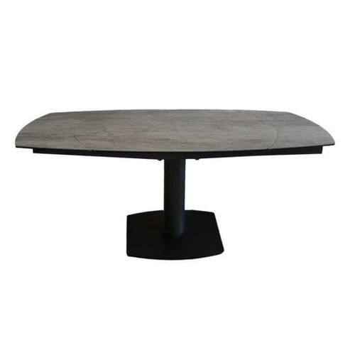 Table De Repas Allongeable Céramique Gris Anthracite - Pikam