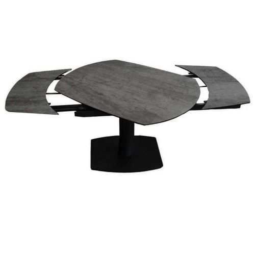 Table De Repas Allongeable Céramique Gris Anthracite - Pikam