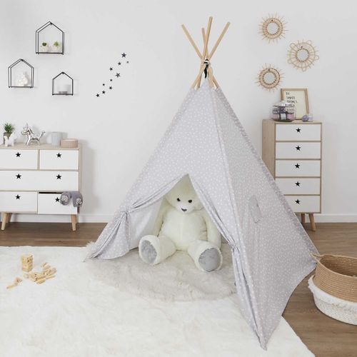 Tente Tipi Grise 120x120x160cm - Apache