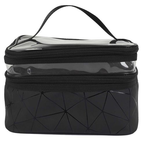 Trousse De Toilette 2 Niveaux Noire - Clara