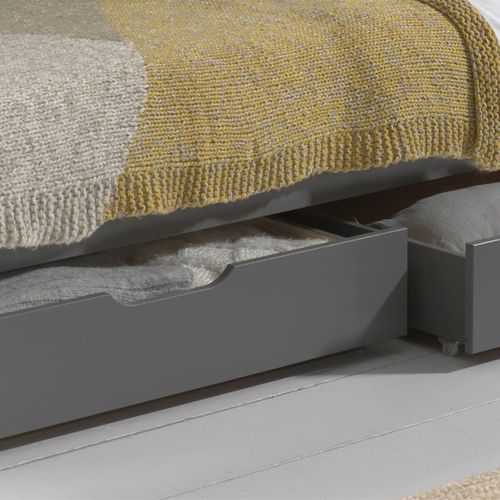 Lot De 2 Tiroirs De Lit Gris Pour Lits Superposés 2 Places - Martin