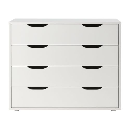 Commode 4 Tiroirs Blanche Compatible Lits Mezzanine Ou Mi-haut - Sleepy