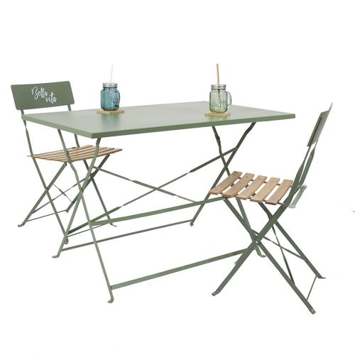 Table De Jardin Pliante 110x70cm Coloris Kaki - Manae
