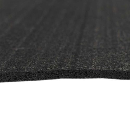 Tapis Anti-vibration Carré 60x60cm Noir En Plastique - Baxia