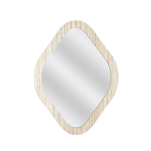 Miroir Déco Losange 34 Cm Avec Contour En Bois - Joris