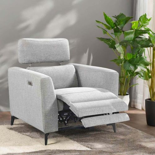 Fauteuil Relax Electrique Gris Clair - Mumbai