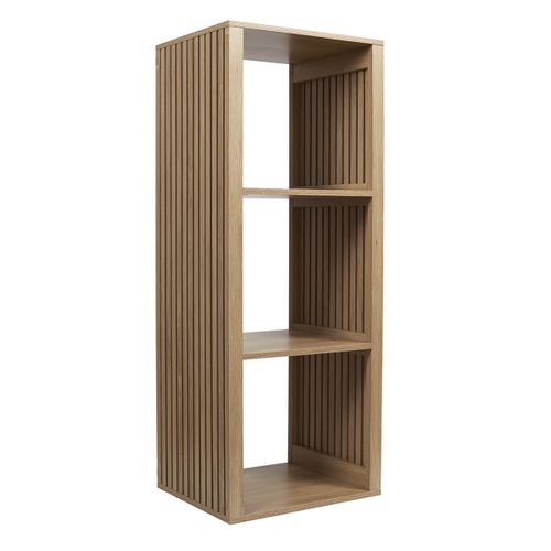 Rangement 3 Cases Effet Bois Avec Tasseaux - Pajan