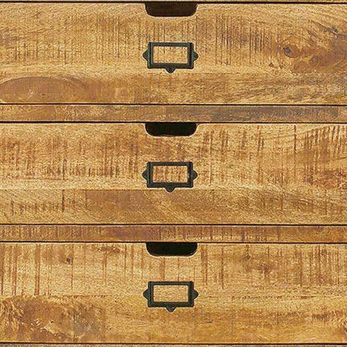 Meuble TV En Manguier 4 Tiroirs Et 2 Niches - Valmon