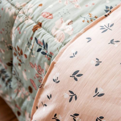 Couette Imprimée Forêt 240x220 Cm + 2 Taies D'oreiller 60x60 Cm - Valdy