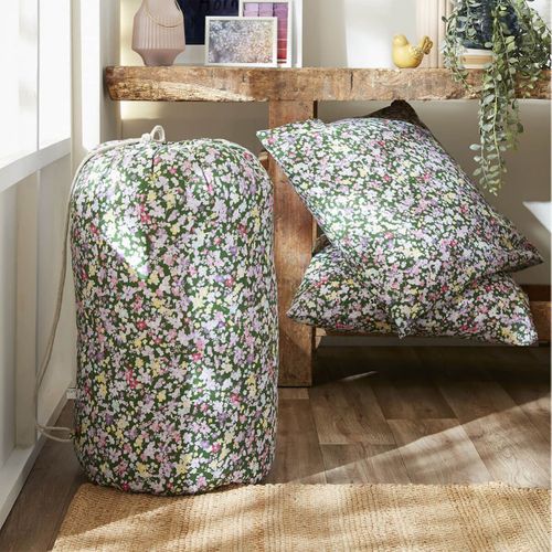 Couette Imprimée Floral 240x220 Cm + 2 Taies D'oreiller 60x60 Cm - Isia