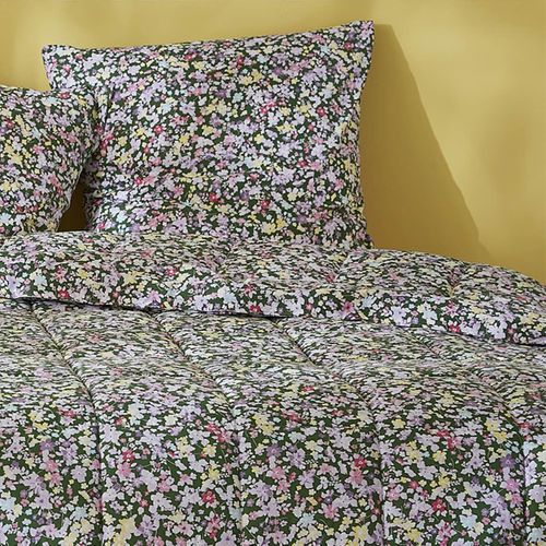 Couette Imprimée Floral 260 X 240 Cm + 2 Taies D'oreiller 60x60 Cm - Isia