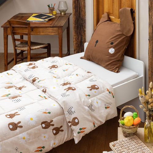 Couette Imprimée Lapin 260 X 240 Cm + 2 Taies D'oreiller 60x60 Cm - Bunny