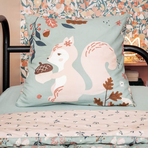 Parure De Lit Imprimé Forêt Housse De Couette 240x220cm + 2 Taies D'oreiller - Valdy