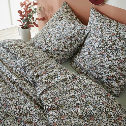 Parure De Lit Imprimé Fleurs Housse De Couette 260x240cm + 2 Taies D'oreiller - Megan