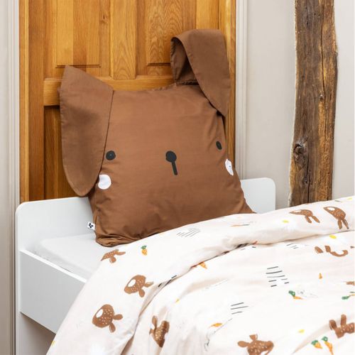 Parure De Lit Imprimé Lapin Housse De Couette 200x200cm + 2 Taies D'oreiller - Bunny