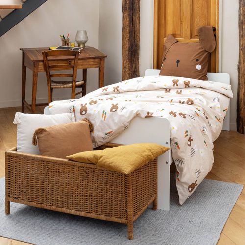 Parure De Lit Imprimé Lapin Housse De Couette 200x200cm + 2 Taies D'oreiller - Bunny