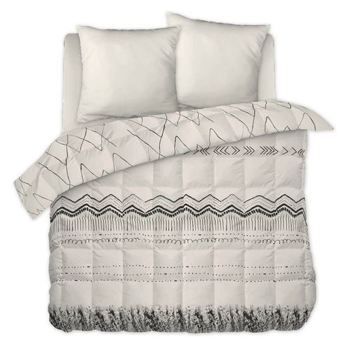 Couette Imprimée Motifs Ethniques 260 X 240 Cm + 2 Taies D'oreiller 60x60 Cm - Belem