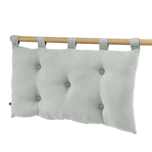 Coussin De Tête De Lit Avec Passants 50x80cm Gaze De Coton Eucalyptus - Ourea