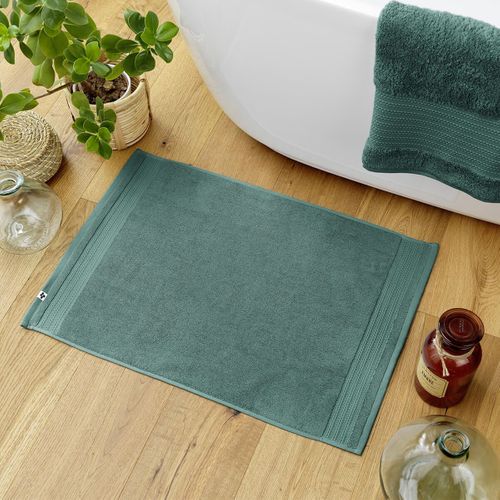 Tapis De Bain 50x70cm En Coton Bio Coloris Emeraude - Emma