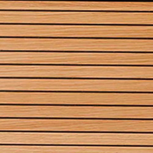 Meuble TV 2 Niches 2 Portes Effet Tasseaux Teinté Chêne Clair - Lowan