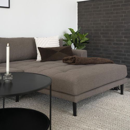 Coussin Déco Carré Rayé Graphique Velours Ivoire - Coline