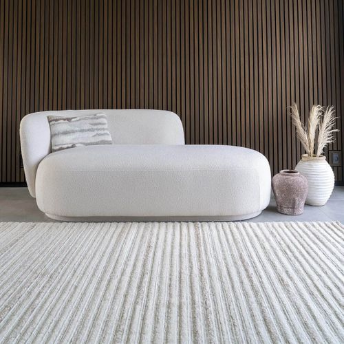 Tapis Laine Et Coton Touffeté à La Main 160x230 Cm Beige - Malag