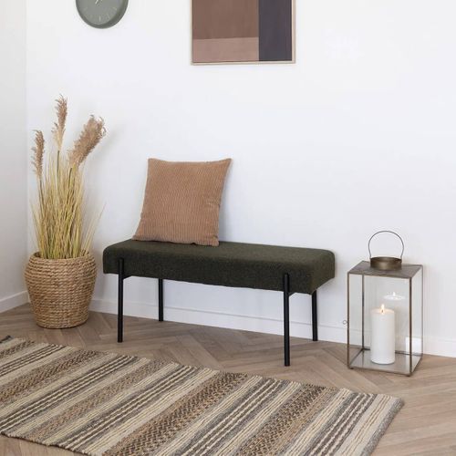 Tapis De Couloir Jute Et Laine Tissé à La Main 80x180 Cm Beige Et Marron - Guispo