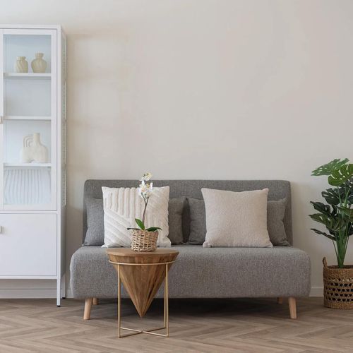 Coussin Déco Carré Bouclettes Beige - Buklet