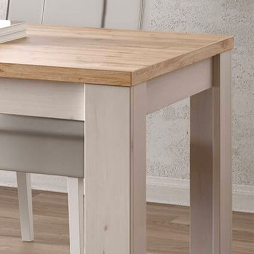 Table Repas 180cm Aspect Chêne Blanchi Et Chêne Clair - Nashvil