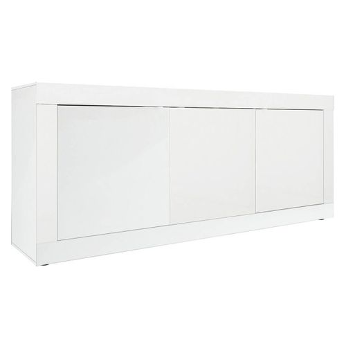 Buffet 3 Portes Finition Blanc Laqué Weiss - Otello