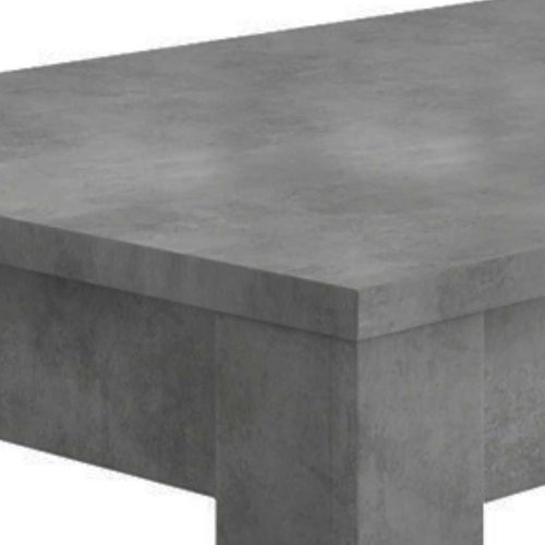 Table Basse Rectangulaire Plateau Et Pieds Aspect Oxyde - Oxyde