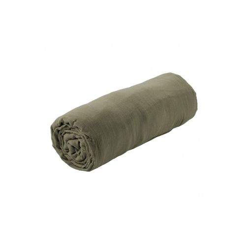 Drap Housse 90x200cm Gaze De Coton Romarin - Ourea