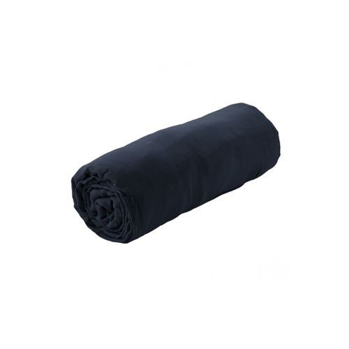 Drap Housse 90x200cm Gaze De Coton Minuit - Ourea