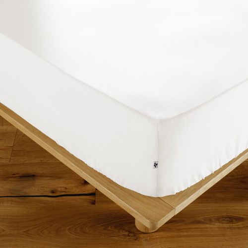 Drap Housse 80x200cm Coton Coloris Coco - Samia