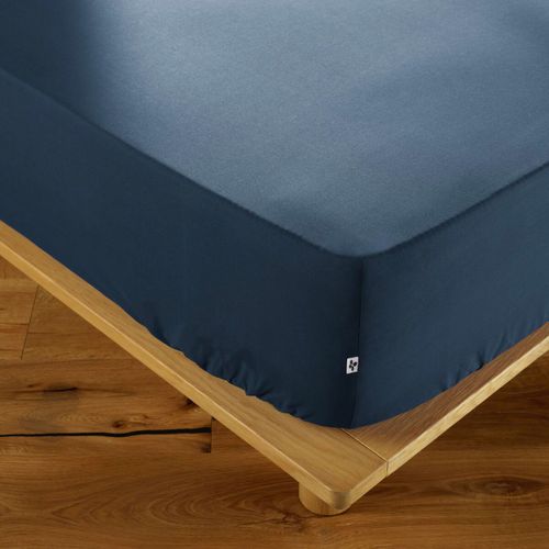 Drap Housse 90x200cm Coton Coloris Mûre - Samia