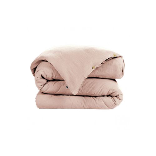 Housse De Couette 240x240cm Gaze De Coton Guimauve - Ourea