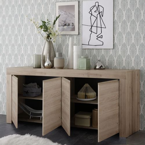 Buffet 4 Portes Aspect Bois Finition Cadiz - Firmin