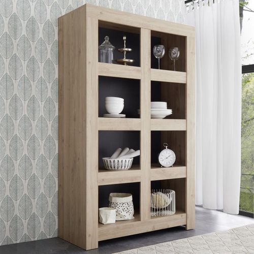 Rangement Ouvert 8 Niches Aspect Bois Finition Cadiz - Firmin