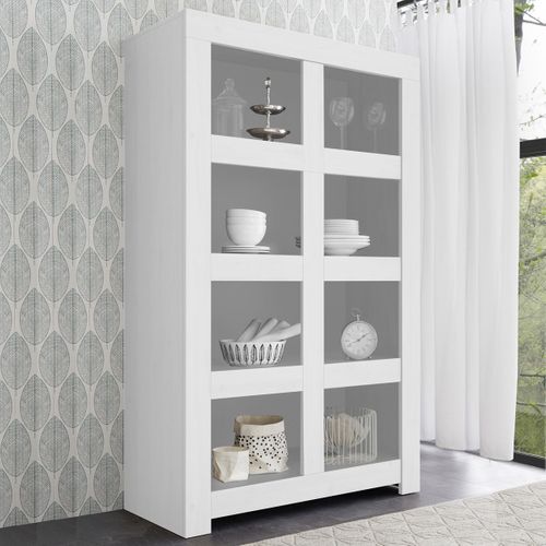 Rangement Ouvert 8 Niches Blanc Finition Mat - Firmin