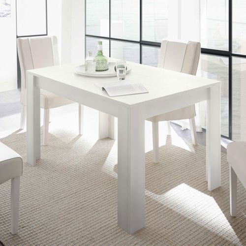 Table Repas Extensible Blanc Finition Mat - Westy