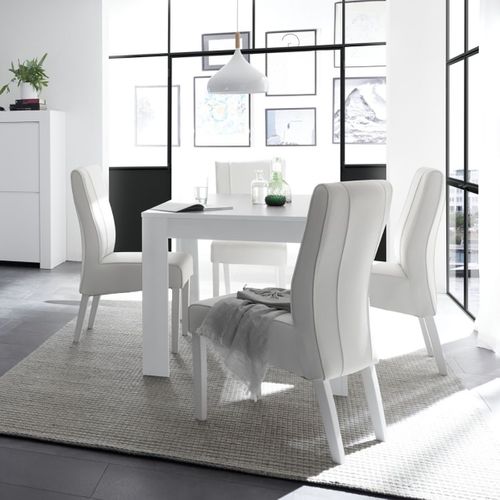 Table Repas 180cm Blanc Finition Mat - Westy