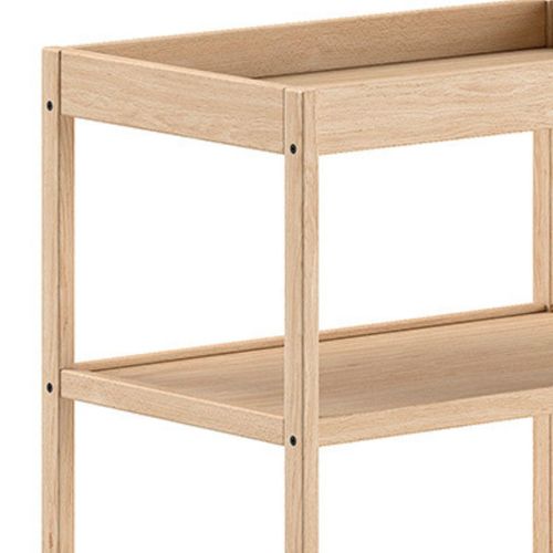 Table à Langer Avec Tablettes En Hêtre Massif Vernis Naturel - Eliott