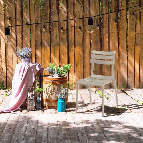 Lot De 4 Chaises En Plastique Recyclé Et Polypropylène Beige - Tanguy