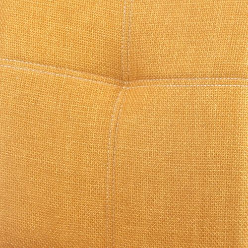 Lot De 2 Chaises Tissu Texturé Coloris Jaune Moutarde - Bispo