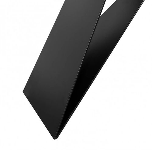 Console Plateau En Acacia Massif Pieds Métal Noir Forme Papillon - Mylonis