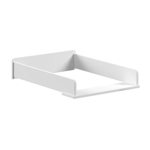 Ensemble Lit Bébé 60x120cm Avec Commode Et Plan à Langer Laqué Blanc - Milady