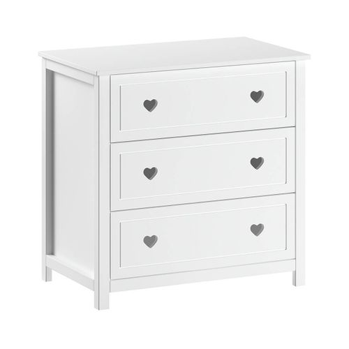 Ensemble Lit Bébé 60x120cm Avec Commode Et Plan à Langer Laqué Blanc - Milady