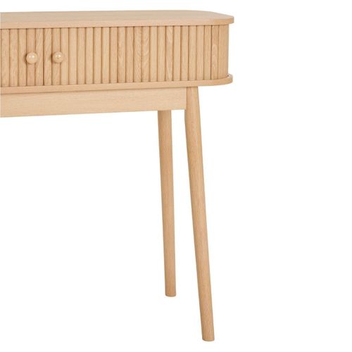 Console 2 Portes Coulissantes En Mdf Et Pin Naturel - Erika
