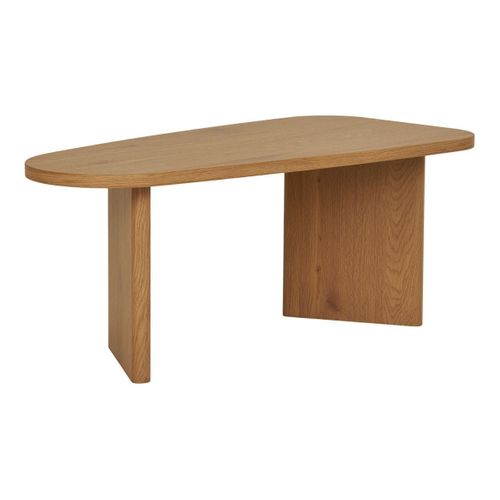 Table Basse En Mdf Aspect Bois Clair Pieds Asymétriques - Valentiane