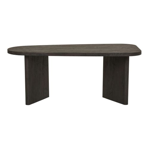 Table Basse En Mdf Aspect Bois Foncé Pieds Asymétriques - Valentiane